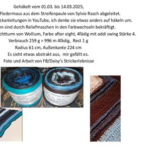 Fledermaustuch Streifenpaule
