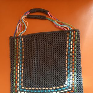 P42-25 Häkelttasche Luftmaschenketten