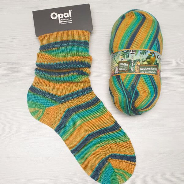 Neue Socke aus OPAL Regenwald