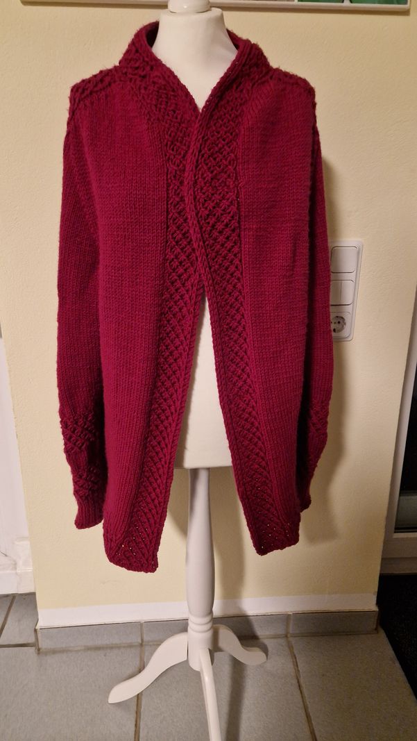 Strickjacke Blume des Lebens