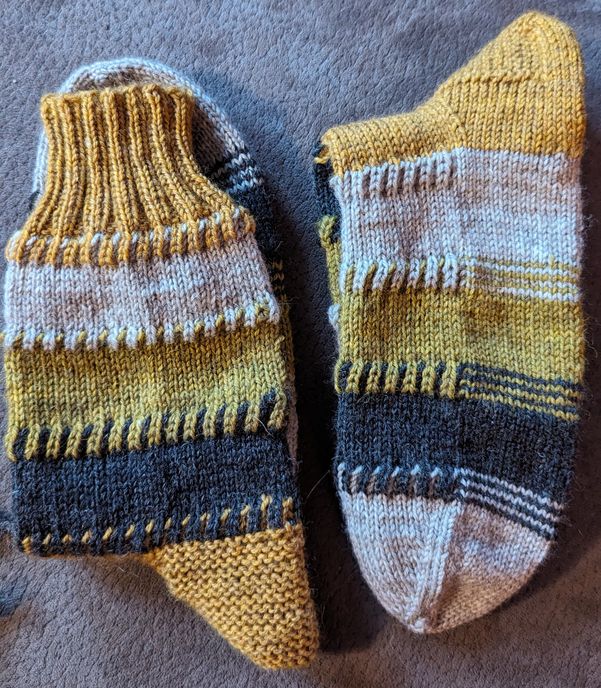 Brioche break socks