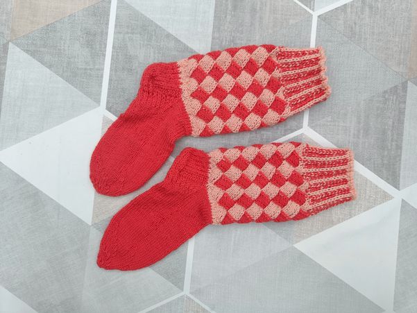 Entrelac Socken