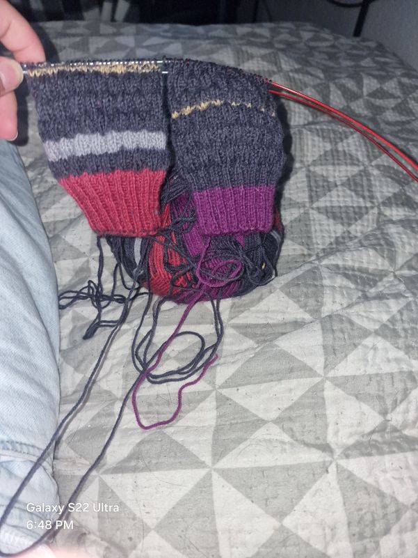 Socken mit dem mincraft muster