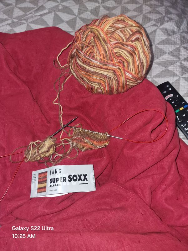 Socken aus lang yarns Wolle