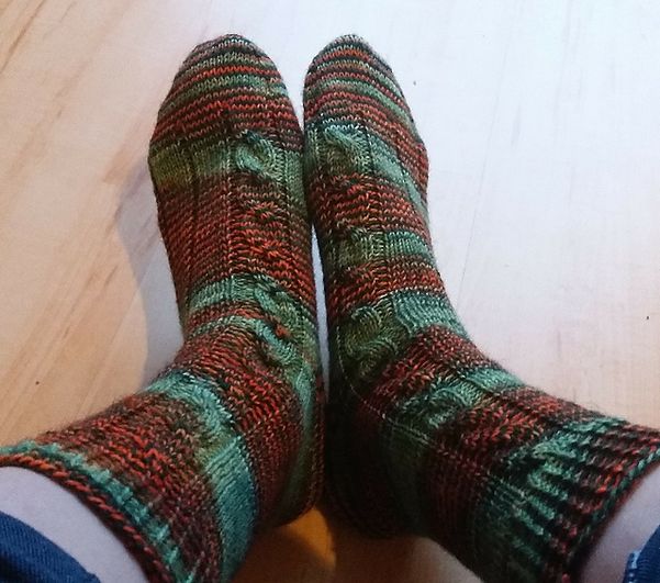 Kürbissocken