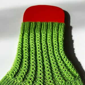 Kaffeebohnensocken -Aktion grüne Socken