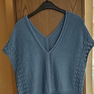 Strickshirt / Tunika Criss-Cross