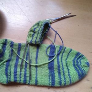 Grüne Sneakersocken