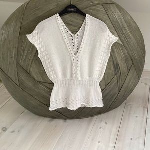 Strickshirt / Tunika Criss-Cross