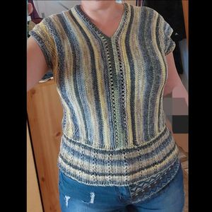 Strickshirt / Tunika Criss-Cross