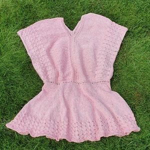 Strickshirt / Tunika Criss-Cross