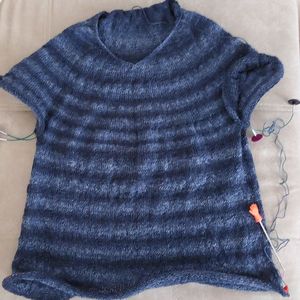 Easy Sweater-nach Grundanleitung Rundhals