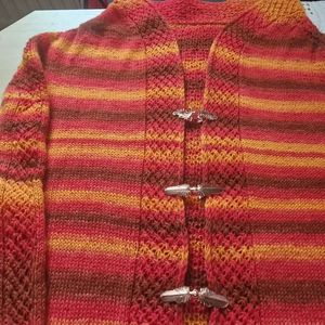 Foto zur Anleitung Strickjacke Blume des Lebens Long