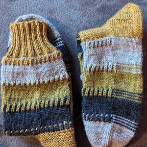 Brioche break socks