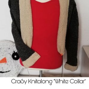 CraSy Strickjacke White Collar *knitalong*