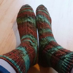 Kürbissocken